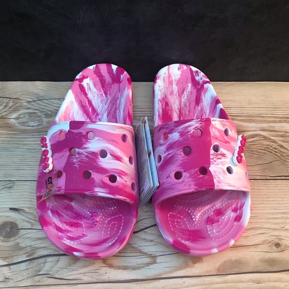 Classic Crocs Marbled Slide - Picture 5 of 13